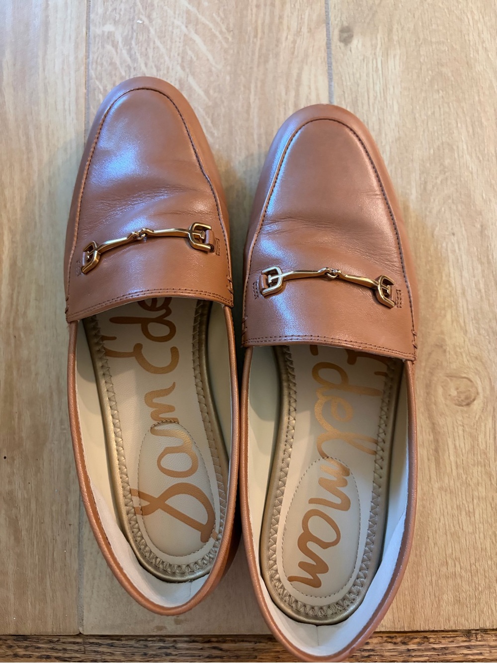 Sam Edelman Women’s Camel Leather Loafers